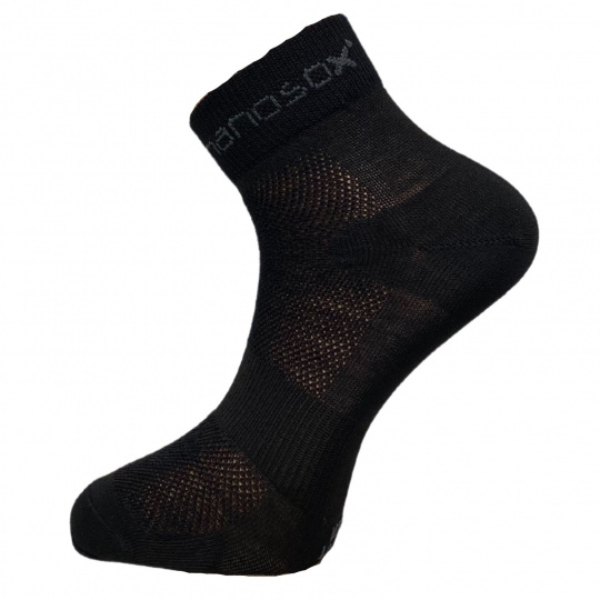 nanosox SPORT CYCLON zokni .fekete+szín